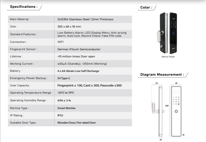 M3 ULTRA SLIM SMARK LOCK - Image 3